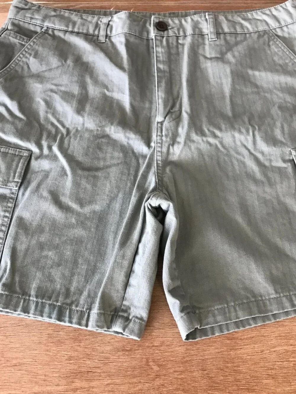 Katin Grant Cargo Shorts Men 36 Gray Mid Rise Relaxed Fit Utility Stretch 19932